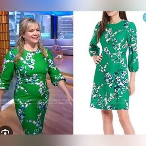 Green Floral Eliza J Dress